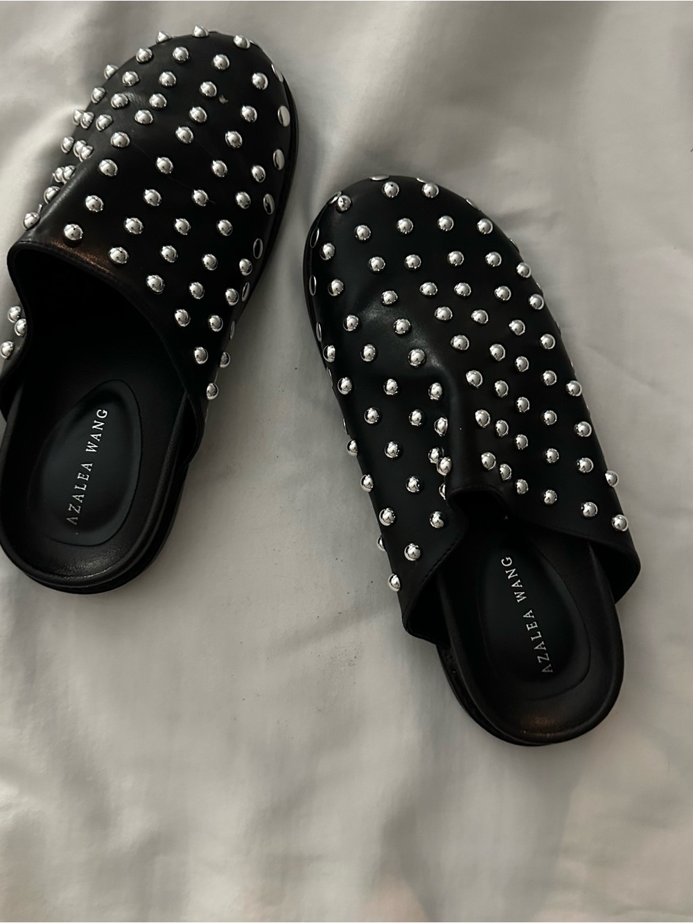 Black and Silver Clogs